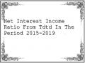 Net Interest Income Ratio From Tdtd In The Period 2015-2019