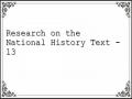 Research on the National History Text - 13