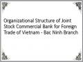 Organizational Structure of Joint Stock Commercial Bank for Foreign Trade of Vietnam - Bac Ninh Branch