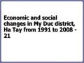 Economic and social changes in My Duc district, Ha Tay from 1991 to 2008 - 21