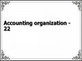 Accounting organization - 22