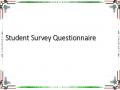 Student Survey Questionnaire