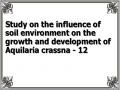 Study on the influence of soil environment on the growth and development of Aquilaria crassna - 12