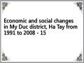 Economic and social changes in My Duc district, Ha Tay from 1991 to 2008 - 15