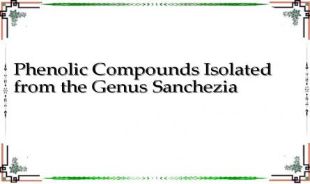 Phenolic Compounds Isolated from the Genus Sanchezia