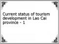 Current status of tourism development in Lao Cai province - 1
