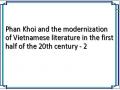 Phan Khoi and the modernization of Vietnamese literature in the first half of the 20th century - 2