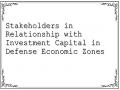 Stakeholders in Relationship with Investment Capital in Defense Economic Zones