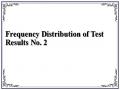 Frequency Distribution of Test Results No. 2