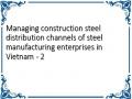 Managing construction steel distribution channels of steel manufacturing enterprises in Vietnam - 2