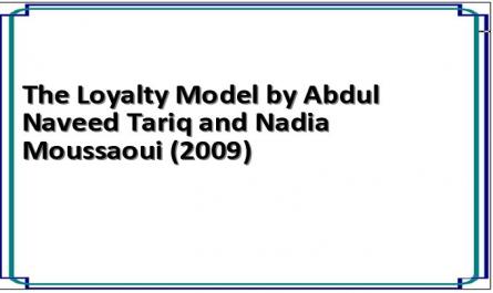 The Loyalty Model by Abdul Naveed Tariq and Nadia Moussaoui (2009)