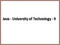 Java - University of Technology - 9