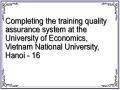 Completing the training quality assurance system at the University of Economics, Vietnam National University, Hanoi - 16