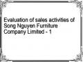 Evaluation of sales activities of Song Nguyen Furniture Company Limited - 1