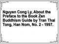 Nguyen Cong Ly, About the Preface to the Book Zen Buddhism Guide by Tran Thai Tong, Han Nom, No. 2 - 1997.