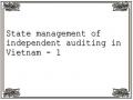 State management of independent auditing in Vietnam - 1