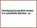 Developing Quang Binh tourism in a sustainable direction - 16