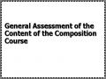 General Assessment of the Content of the Composition Course