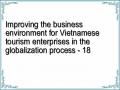 Improving the business environment for Vietnamese tourism enterprises in the globalization process - 18