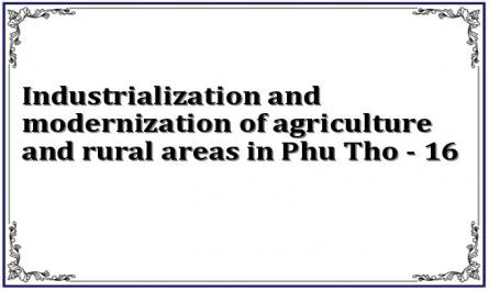 Industrialization and modernization of agriculture and rural areas in Phu Tho - 16