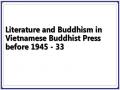 Literature and Buddhism in Vietnamese Buddhist Press before 1945 - 33