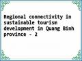 Regional connectivity in sustainable tourism development in Quang Binh province - 2