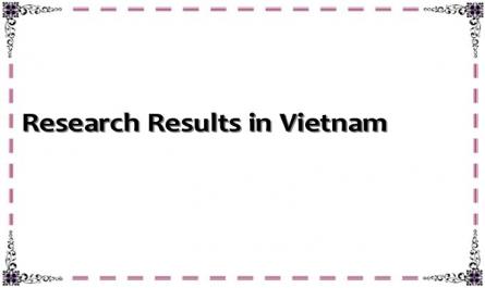 Research Results in Vietnam