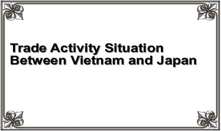 Trade Activity Situation Between Vietnam and Japan