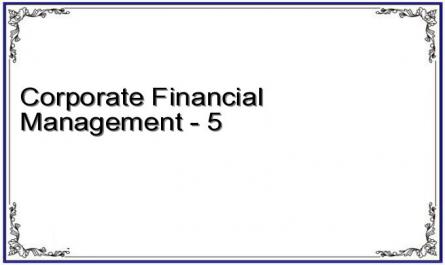 Corporate Financial Management - 5