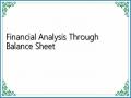 Financial Analysis Through Balance Sheet