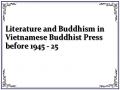 Literature and Buddhism in Vietnamese Buddhist Press before 1945 - 25