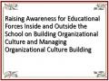 Raising Awareness for Educational Forces Inside and Outside the School on Building Organizational Culture and Managing Organizational Culture Building