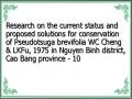 Research on the current status and proposed solutions for conservation of Pseudotsuga brevifolia WC Cheng & LKFu, 1975 in Nguyen Binh district, Cao Bang province - 10