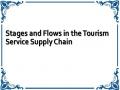 Stages and Flows in the Tourism Service Supply Chain