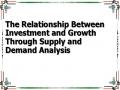 The Relationship Between Investment and Growth Through Supply and Demand Analysis