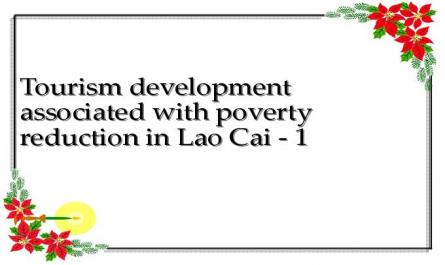 Tourism development associated with poverty reduction in Lao Cai - 1