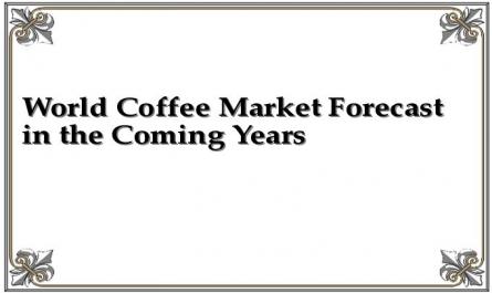 World Coffee Market Forecast in the Coming Years