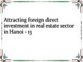 Attracting foreign direct investment in real estate sector in Hanoi - 13