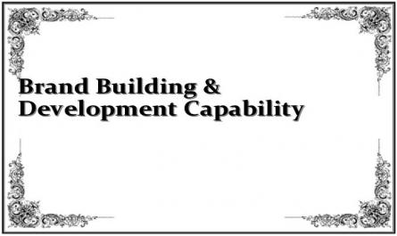 Brand Building & Development Capability