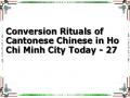 Conversion Rituals of Cantonese Chinese in Ho Chi Minh City Today - 27