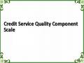 Credit Service Quality Component Scale