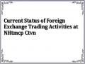 Current Status of Foreign Exchange Trading Activities at NHtmcp Ctvn