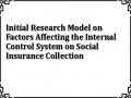 Initial Research Model on Factors Affecting the Internal Control System on Social Insurance Collection