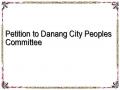 Petition to Danang City Peoples Committee