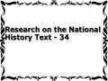 Research on the National History Text - 34