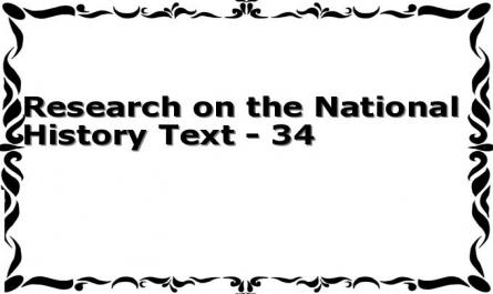 Research on the National History Text - 34