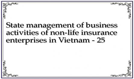 State management of business activities of non-life insurance enterprises in Vietnam - 25