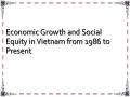 Economic Growth and Social Equity in Vietnam from 1986 to Present