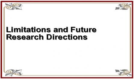 Limitations and Future Research Directions