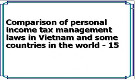 Comparison of personal income tax management laws in Vietnam and some countries in the world - 15